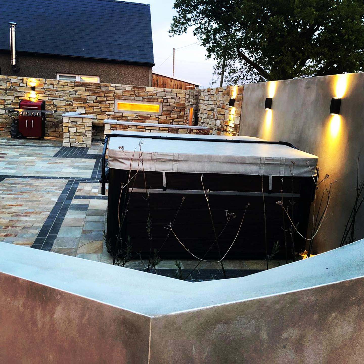 Exterior light installation
